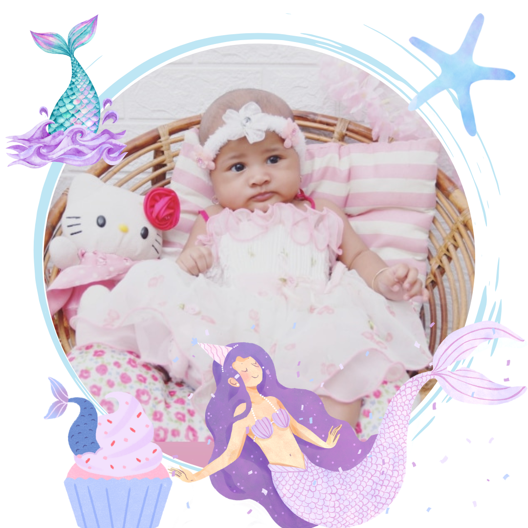 FRAME MERMAID PUTIH